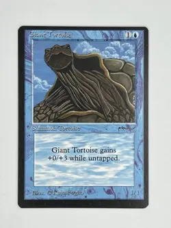 MTG GIANT TORTOISE (Light) Arabian Nights Regular EX/NM+ Magic The Gathering - Image 1