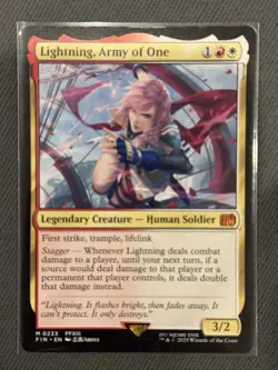 MTG Final Fantasy English Lightning, Army of One 0233 Non-Foil NM - Image 1