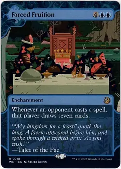 MTG Wilds of Eldraine Enchanting Tales Forced Fruition (Rare) - Image 1