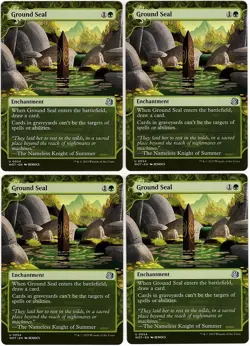 MTG Wilds of Eldraine Enchanting Tales Ground Seal x 4 (Uncommon) - Image 1