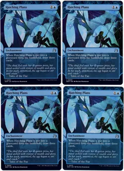 MTG Wilds of Eldraine Enchanting Tales Hatching Plans x 4 (Uncommon) - Image 1