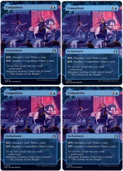 MTG Wilds of Eldraine Enchanting Tales Compulsion x 4 (Uncommon) - Image 1