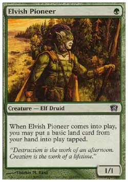 Elvish Pioneer - Light Play MTG 8th Edition - Image 1