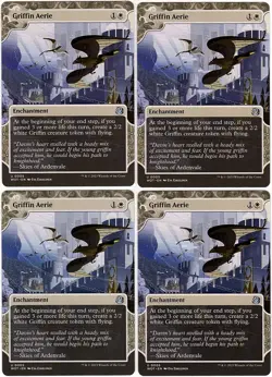 MTG Wilds of Eldraine Enchanting Tales Griffin Aerie x 4 (Uncommon) - Image 1