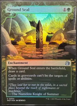 MTG Wilds of Eldraine Enchanting Tales Ground Seal Foil (Uncommon) - Image 1