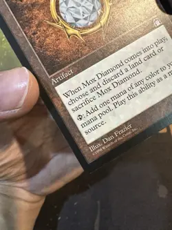 1998 Magic the Gathering MTG Stronghold Mox Diamond - Image 5