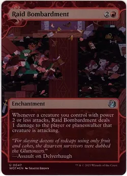 MTG Wilds of Eldraine Enchanting Tales Raid Bombardment Foil (Uncommon) - Image 2