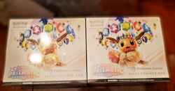 LOT OF 2 Pokemon Center Exclusive Prismatic Evolutions Elite Trainer Box Sealed - Image 1