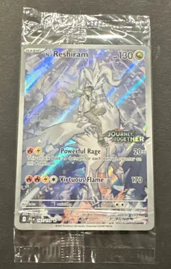 2025 POKEMON SCARLET VIOLET JOURNEY TOGETHER N’S RESHIRAM ILLUSTR. RARE PROMO! - Image 2