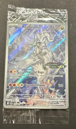 2025 POKEMON SCARLET VIOLET JOURNEY TOGETHER N’S RESHIRAM ILLUSTR. RARE PROMO! - Image 4