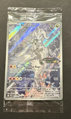 2025 POKEMON SCARLET VIOLET JOURNEY TOGETHER N’S RESHIRAM ILLUSTR. RARE PROMO! - Image 3