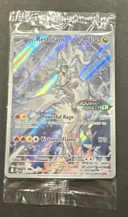 2025 POKEMON SCARLET VIOLET JOURNEY TOGETHER N’S RESHIRAM ILLUSTR. RARE PROMO! - Image 4