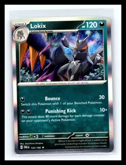 🔥 Lokix - Pokemon TCG Paradox Rift 122/182 - Rare - HOLO - Image 1