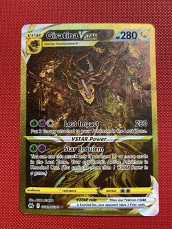 Giratina VSTAR (Secret) GG69/GG70 Crown Zenith: Gold Pokemon Card TCG Damaged - Image 2