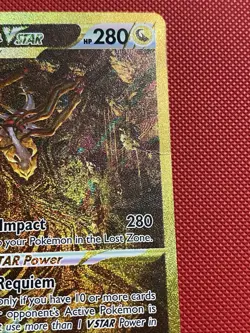 Giratina VSTAR (Secret) GG69/GG70 Crown Zenith: Gold Pokemon Card TCG Damaged - Image 4