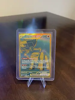 Ting-Lu EX 244/091 Paldean Fates Gold Secret Rare Pokemon TCG Card - Image 1