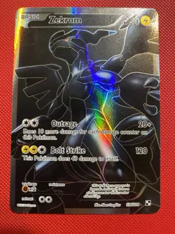 Zekrom (114 Full Art) 114/114 Black & White Holo Pokemon Card TCG - Image 2