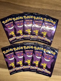 Pokemon TCG Halloween Trick or Trade Booster pack bundle Lot Of *10 Mini Packs* - Image 1