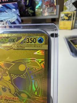 Pokemon TCG Chaos Rising Mega Greninja Ex Mega Hyper Rare 122/086 English Gold - Image 3