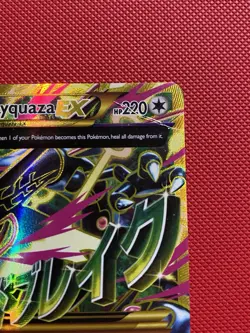 M Rayquaza EX (Shiny Full Art) 98/98 XY Ancient Origins Pokemon Card Damaged - Image 3