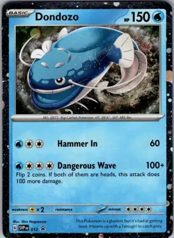 Dondozo (Cosmos Holofoil) Scarlet & Violet Promo 012 Cosmo Holo Promo Pokemon NM - Image 1