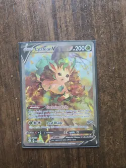 Leafeon V 167/203 Alternate Full Art Evolving Skies Pokemon English NM - Image 3