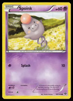 Spoink 49/146 Common XY Pokemon Near Mint - Image 1