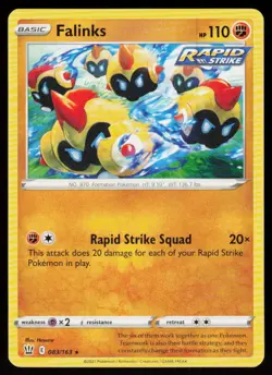 Falinks 083/163 Rare Battle Styles Pokemon Near Mint - Image 1