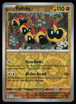 Falinks 88/142 Common Stellar Crown Pokemon Reverse Holo Near Mint - Image 1