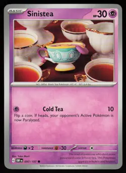 Sinistea 097/197 Common Obsidian Flames Pokemon Near Mint - Image 1