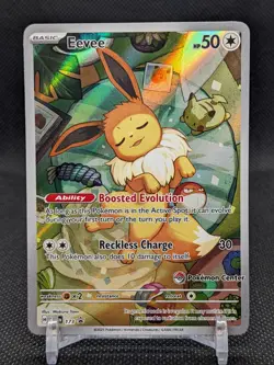 Eevee 173 Pokemon Center Scarlet & Violet Promo Card Holo - Image 1