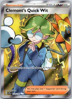 Clemont's Quick Wit 229/191 Ultra Rare Surging Sparks Near Mint - Image 1