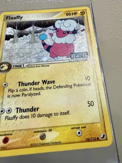 Flaaffy HP 56/115 - Reverse Holo Stamp Unseen Forces 🏝 Pokemon 2005 - Image 4