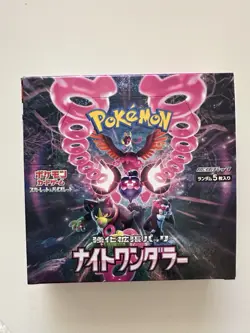 Pokemon Card Booster Box NIGHT WANDERER 2024 Unopened Japanese:No Shrink - Image 1