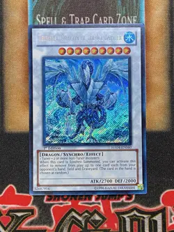 Yugioh Trishula, Dragon of the Ice Barrier HA04-EN060 Secret Rare 1st Ed LP - Image 1