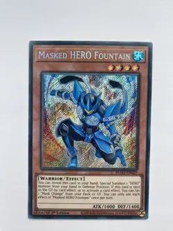 BLGG-EN029 Masked HERO Fountain Secret Rare Yu-Gi-Oh! NEW - Image 1