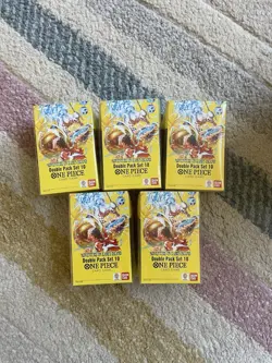 One Piece Double Pack Set Vol.10 OP15-EB04 Adventure on Kami’s Island LOT OF 5 - Image 1
