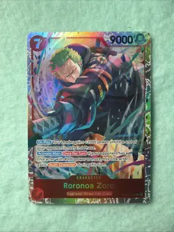 One Piece Roronoa Zoro EB04-007 SR Alt Art Holo 9000 Power 7 Cost Eng - Image 1