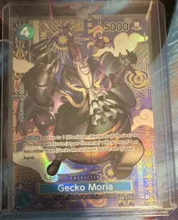 Bandai One Piece Gecko Moria SP Holo ST03-004 Character 5000 Power Cost 4 - Image 1