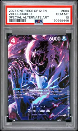 2025 One Piece Legacy of the Master Zoro-Juurou Special Alternate Art 004 PSA 10 - Image 1