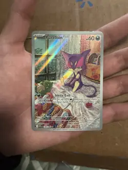 Pokemon TCG Purrloin Card 136/086 Illustration Rare, Sv: White Flare - Image 1