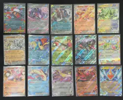 Pokemon Holo EX Card Lot of 15, English (As Pictured), SV, ME, NM, Unplayed - Image 1