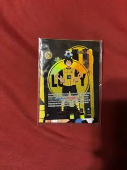 ONE PIECE X BVB Dortmund Promo Goodie Bag Card Monkey.D.Luffy | Scarf Sticker - Image 2