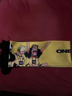 ONE PIECE X BVB Dortmund Promo Goodie Bag Card Monkey.D.Luffy | Scarf Sticker - Image 5