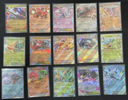 Pokemon Holo EX Card Lot of 15, English (As Pictured), SV, ME, NM, Unplayed - Image 1