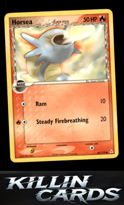 Horsea (Delta Species) 66/110 Pokemon Common Holon Phantoms Card LP - Image 1