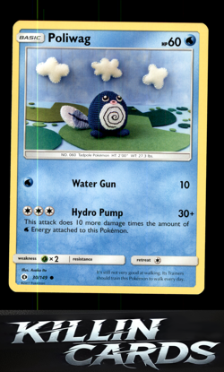 Poliwag 30/149 Pokemon Common SM Base Set Card NM - Image 1