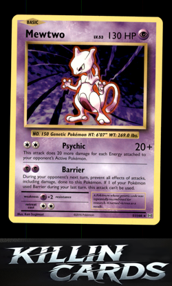 Mewtwo 51/108 Pokemon Rare XY - Evolutions Card LP - Image 1