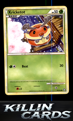 Kricketot 65/102 Pokemon Common Triumphant Card LP - Image 1
