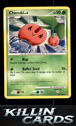 Cherubi 56/100 Pokemon Common Stormfront Card LP - Image 1